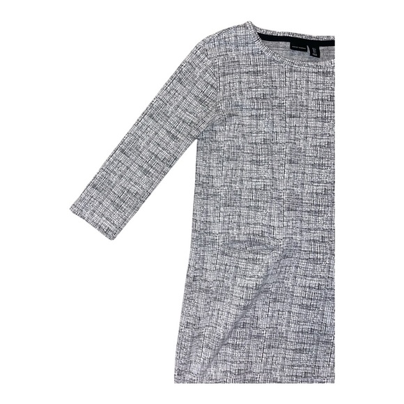 Mercer & Madison Grey & White Tweed Mini Dress, Size S – Perfect for Work/Preppy - Picture 2 of 7